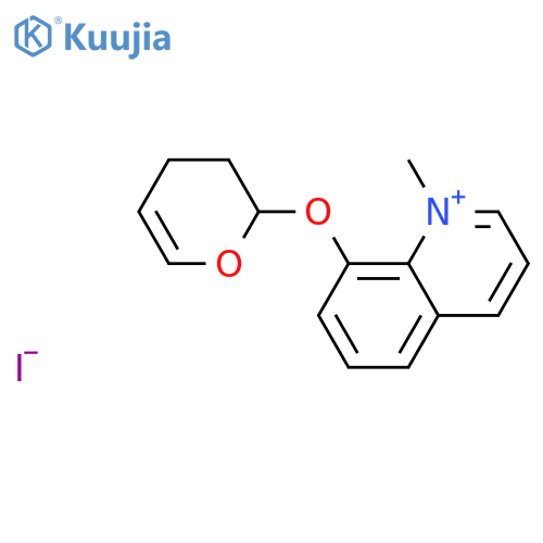 Quinolinium, 8-[(3,4-dihydro-2H-pyran-2-yl)oxy]-1-methyl-, iodide structure