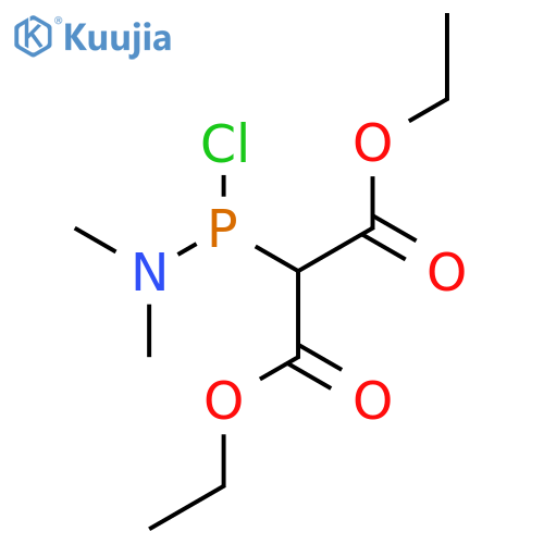 Propanedioic acid, [chloro(dimethylamino)phosphino]-, diethyl ester structure