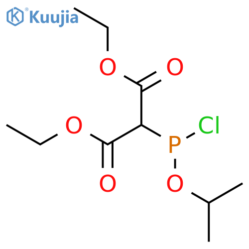 Propanedioic acid, [chloro(1-methylethoxy)phosphino]-, diethyl ester structure