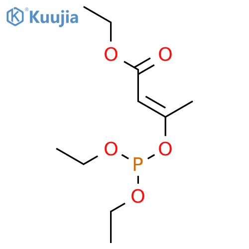 2-Butenoic acid, 3-[(diethoxyphosphino)oxy]-, ethyl ester structure