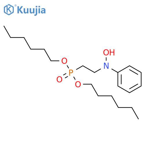 Phosphonic acid, [2-(hydroxyphenylamino)ethyl]-, dihexyl ester structure