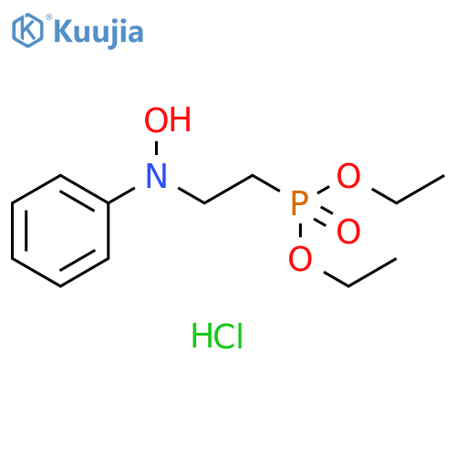 Phosphonic acid, [2-(hydroxyphenylamino)ethyl]-, diethyl ester, hydrochloride (9CI) structure