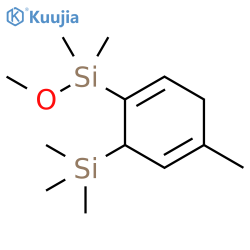 Silane,methoxydimethyl[4-methyl-6-(trimethylsilyl)-1,4-cyclohexadien-1-yl]- structure