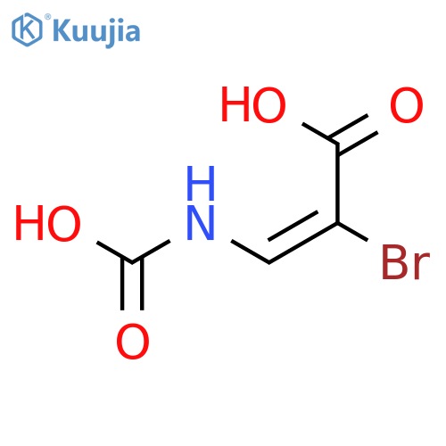 2-Propenoic acid, 2-bromo-3-(carboxyamino)- structure