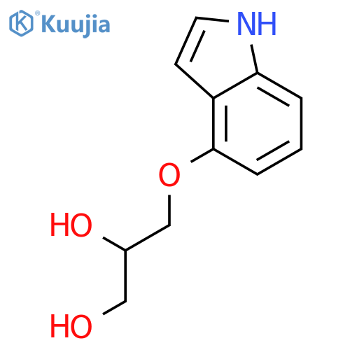 3-(1H-indol-4-yloxy)-1,2-Propanediol structure