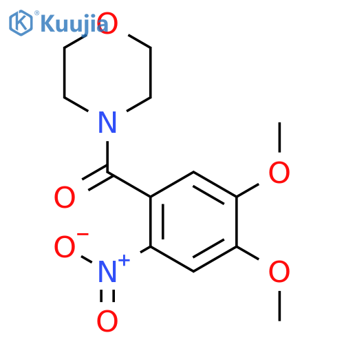 Morpholine, 4-(4,5-dimethoxy-2-nitrobenzoyl)- structure