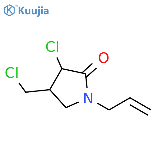 2-Pyrrolidinone, 3-chloro-4-(chloromethyl)-1-(2-propenyl)- structure