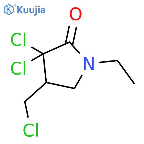 2-Pyrrolidinone, 3,3-dichloro-4-(chloromethyl)-1-ethyl- structure