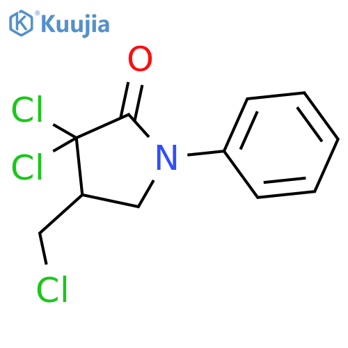 2-Pyrrolidinone, 3,3-dichloro-4-(chloromethyl)-1-phenyl- structure