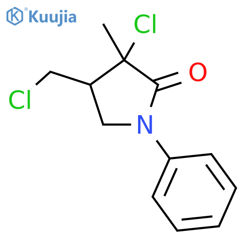 2-Pyrrolidinone, 3-chloro-4-(chloromethyl)-3-methyl-1-phenyl- structure