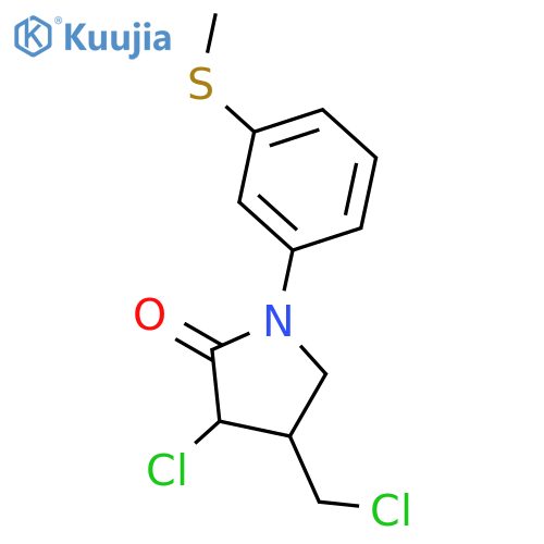 2-Pyrrolidinone, 3-chloro-4-(chloromethyl)-1-[3-(methylthio)phenyl]- structure