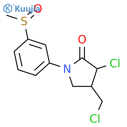2-Pyrrolidinone, 3-chloro-4-(chloromethyl)-1-[3-(methylsulfinyl)phenyl]- structure