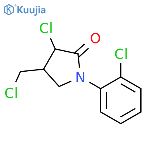 2-Pyrrolidinone, 3-chloro-4-(chloromethyl)-1-(2-chlorophenyl)- structure