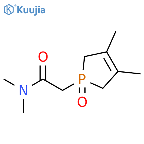 1H-PHOSPHOLE-1-ACETAMIDE, 2,5-DIHYDRO-N,N,3,4-TETRAMETHYL-, 1-OXIDE structure