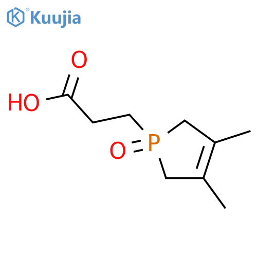 1H-Phosphole-1-propanoic acid, 2,5-dihydro-3,4-dimethyl-, 1-oxide structure