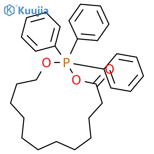 1,3-Dioxa-2-phosphacyclopentadecan-4-one,2,2-dihydro-2,2,2-triphenyl- structure