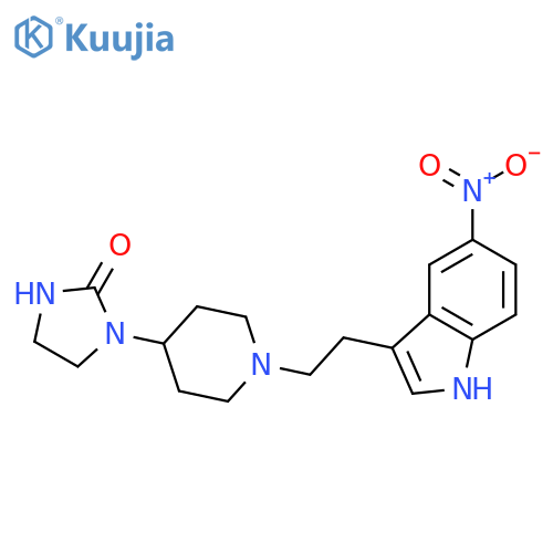 2-Imidazolidinone, 1-[1-[2-(5-nitro-1H-indol-3-yl)ethyl]-4-piperidinyl]- structure