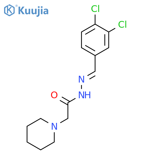 1-Piperidineacetic acid, [(3,4-dichlorophenyl)methylene]hydrazide structure
