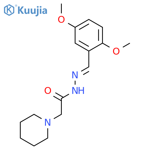 1-PIPERIDINEACETIC ACID, [(2,5-DIMETHOXYPHENYL)METHYLENE]HYDRAZIDE structure