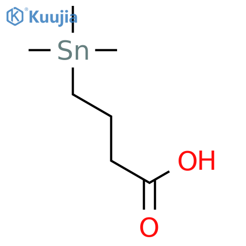 Butanoic acid, 4-(trimethylstannyl)- structure