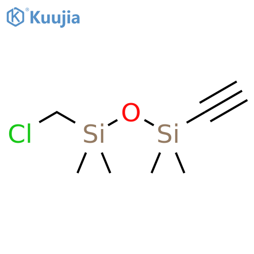 Disiloxane, 1-(chloromethyl)-3-ethynyl-1,1,3,3-tetramethyl- structure
