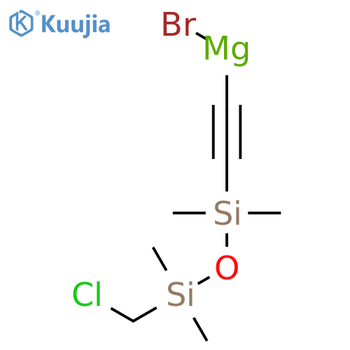 Magnesium,bromo[[3-(chloromethyl)-1,1,3,3-tetramethyldisiloxanyl]ethynyl]- structure