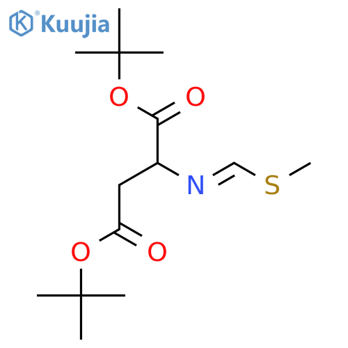 Aspartic acid, N-[(methylthio)methylene]-, bis(1,1-dimethylethyl) ester structure