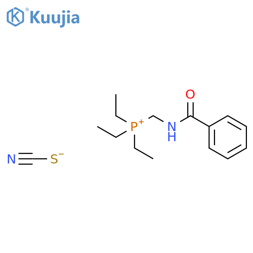 Phosphonium, [(benzoylamino)methyl]triethyl-, thiocyanate structure