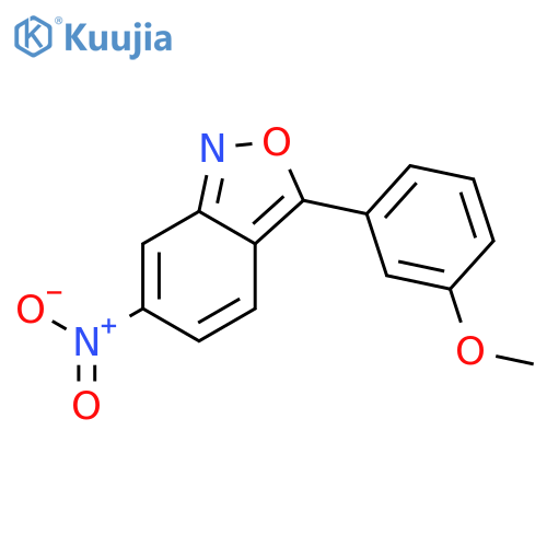 2,1-Benzisoxazole, 3-(3-methoxyphenyl)-6-nitro- structure