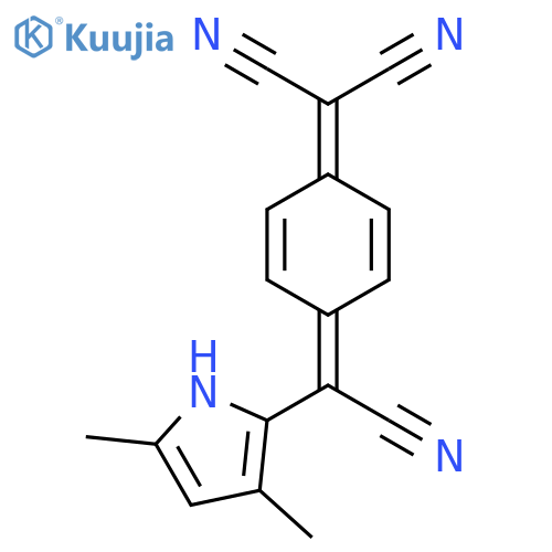 Propanedinitrile,[4-[cyano(3,5-dimethyl-1H-pyrrol-2-yl)methylene]-2,5-cyclohexadien-1-ylidene]- structure