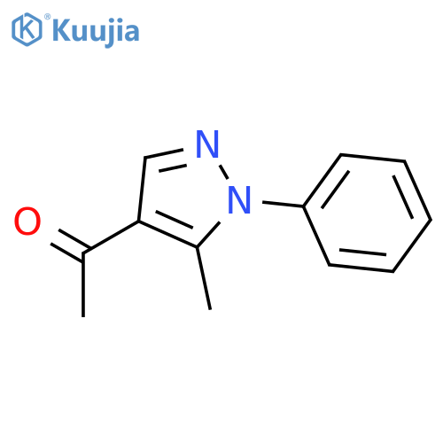 1-(5-methyl-1-phenyl-1H-pyrazol-4-yl)ethan-1-one structure