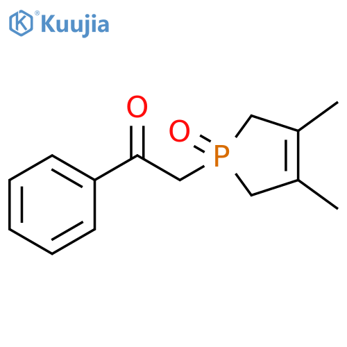 Ethanone,2-(2,5-dihydro-3,4-dimethyl-1-oxido-1H-phosphol-1-yl)-1-phenyl- structure