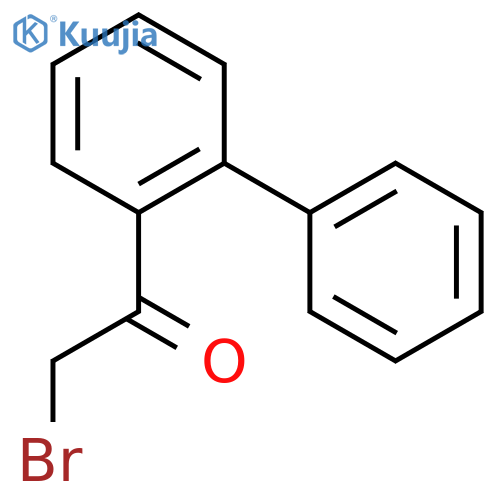 2-bromo-1-(2-phenylphenyl)ethan-1-one structure