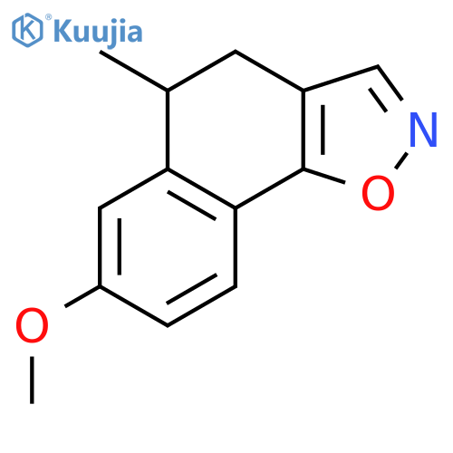 NAPHTH[2,1-D]ISOXAZOLE, 4,5-DIHYDRO-7-METHOXY-5-METHYL- structure