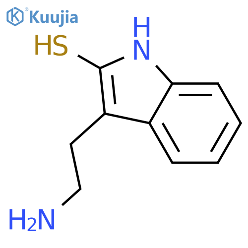 1H-Indole-2-thiol, 3-(2-aminoethyl)- structure