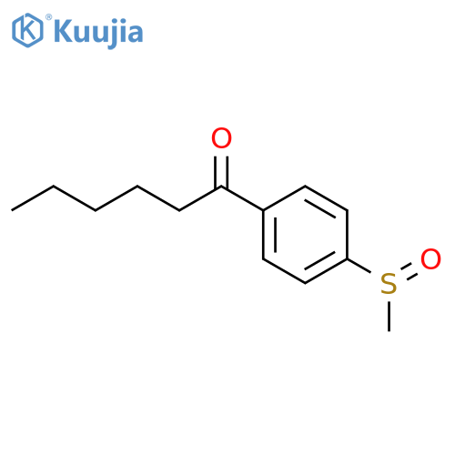 1-Hexanone, 1-[4-(methylsulfinyl)phenyl]- structure