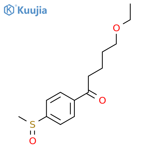 1-Pentanone, 5-ethoxy-1-[4-(methylsulfinyl)phenyl]- structure