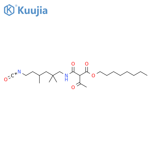 Butanoic acid,2-[[(6-isocyanato-2,2,4-trimethylhexyl)amino]carbonyl]-3-oxo-, octylester structure
