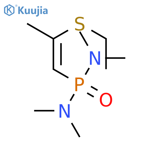 Phosphonic diamide, P-[2-(ethylthio)-1-propenyl]-N,N,N',N'-tetramethyl- structure