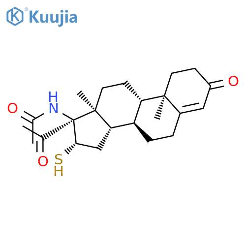 Acetamide, N-[(16b)-16-mercapto-3,20-dioxopregn-4-en-17-yl]- structure