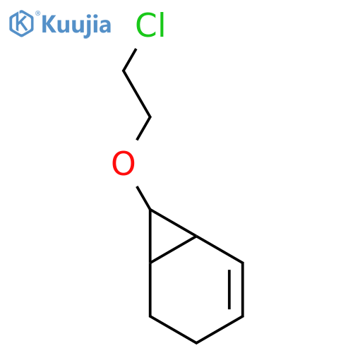 Bicyclo[4.1.0]hept-2-ene, 7-(2-chloroethoxy)- structure