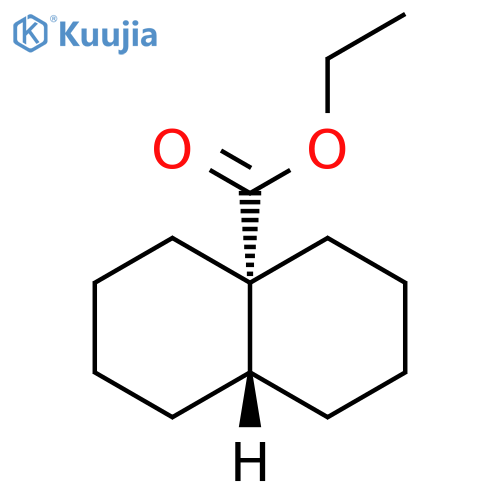 4a(2H)-Naphthalenecarboxylic acid, octahydro-, ethyl ester, trans- structure