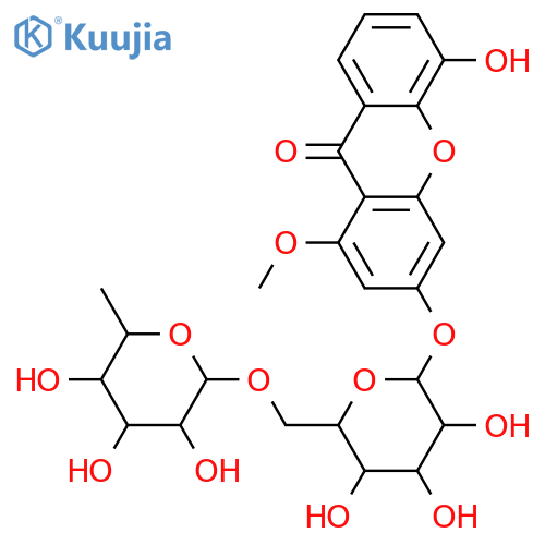 1,3,5-Trihydroxyxanthone; 1-Me ether, 3-O-[α-L-rhamnopyranosyl-(1→6)-β-D-glucopyranoside] structure
