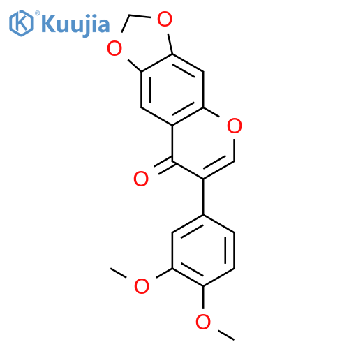 8H-1,3-Dioxolo[4,5-g][1]benzopyran-8-one, 7-(3,4-dimethoxyphenyl)- structure