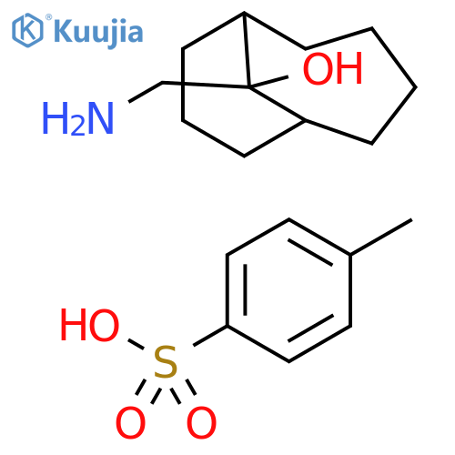 Bicyclo[4.3.1]decan-10-ol, 10-(aminomethyl)-, 4-methylbenzenesulfonate (salt) (9CI) structure