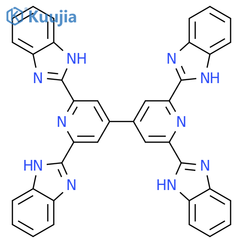 1H-BENZIMIDAZOLE, 2,2',2'',2'''-[4,4'-BIPYRIDINE]-2,2',6,6'-TETRAYLTETRAKIS- structure