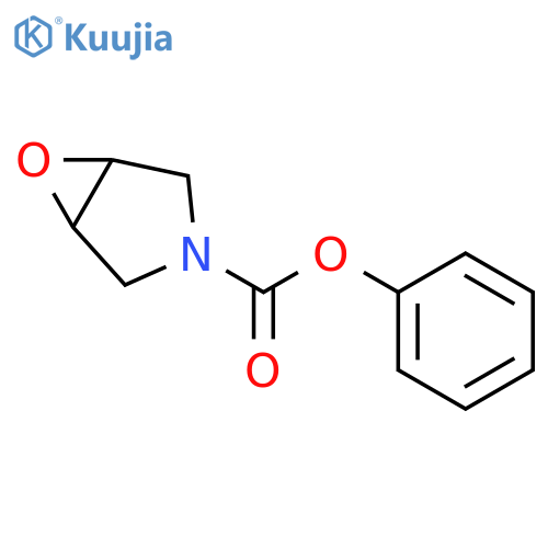 6-Oxa-3-azabicyclo[3.1.0]hexane-3-carboxylic acid, phenyl ester structure