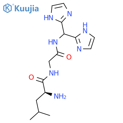 Glycinamide, L-leucyl-N-(di-1H-imidazol-2-ylmethyl)- structure