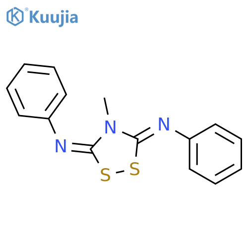 Benzenamine, N,N'-(4-methyl-1,2,4-dithiazolidine-3,5-diylidene)bis- structure