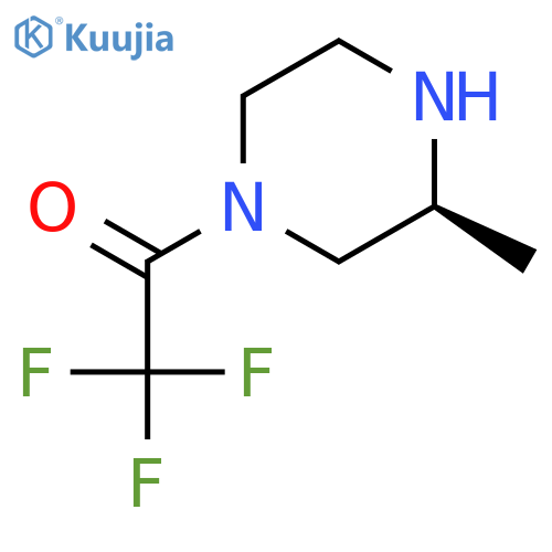 Piperazine, 3-methyl-1-(trifluoroacetyl)-, (3S)- (9CI) structure